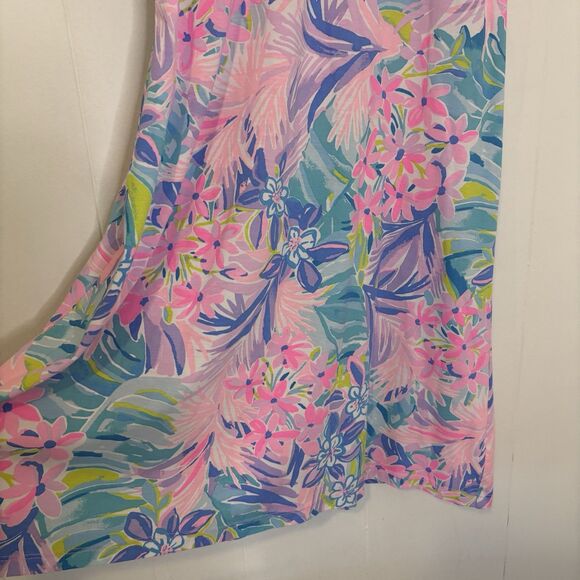 Lilly Pulitzer Small Margot Halter Floral Swing Dress Pink Coastal Resort Preppy - Picture 6 of 11